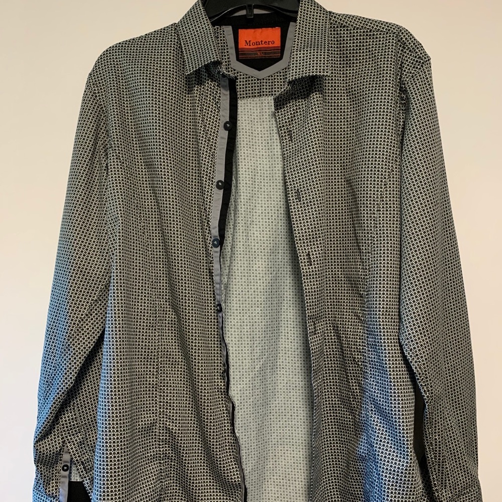 Montero western cowboy shirt size XL color black